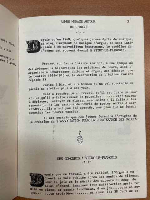 Six Ghislain Le grand orgue de l'Eglise Notre-Dame de Vitry-le-François- 3000 partitions, livres et vinyles d'occasion en vente sur notre site internet gastonmusicclub.fr Gaston Music Store