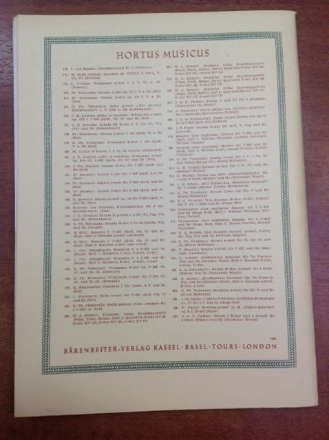 L'ainé Leclair : 1ère récréation de musique opus VI pour 2 violons et basse continue