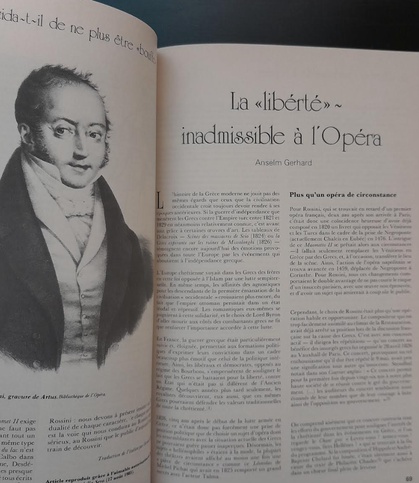 Rossini Le siège de Corinthe (Maometto II)-3000 partitions, livres et vinyles d'occasion en vente sur notre site internet gastonmusicclub.fr Gaston Music Store