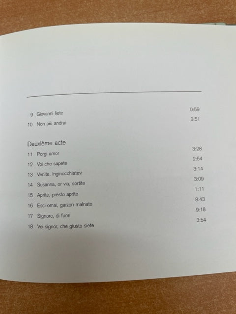 CD Mozart Les Noces de Figaro (1) Ouverture, 1er et 2e actes (Livret + CD)- 3000 partitions, livres et vinyles d'occasion en vente sur notre site internet gastonmusicclub.fr Gaston Music Store