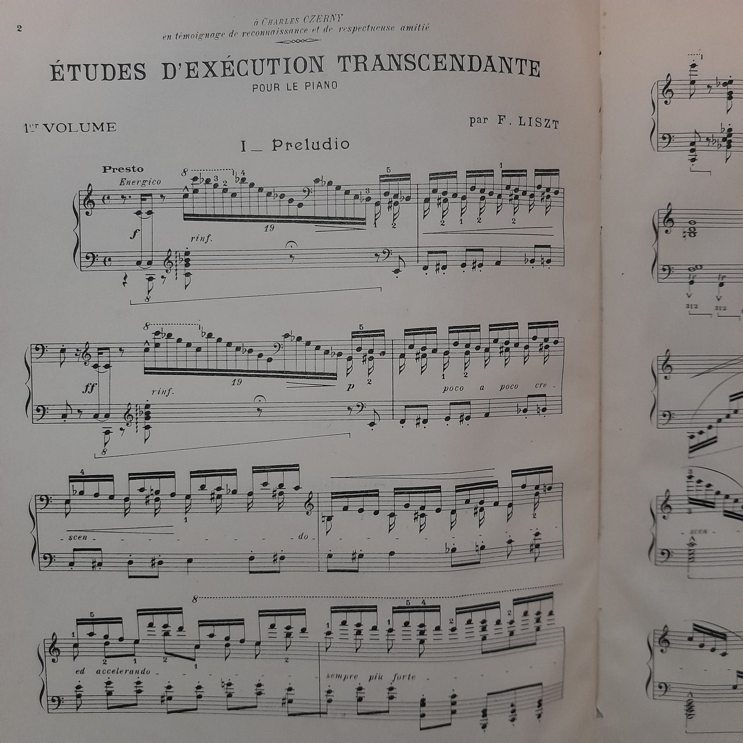 Franz Liszt Etudes d'exécution transcendante volume 1 ( de 1 à 7) révision M.Moszkowski-3000 partitions, livres et vinyles d'occasion en vente sur notre site internet gastonmusicclub.fr Gaston Music Store