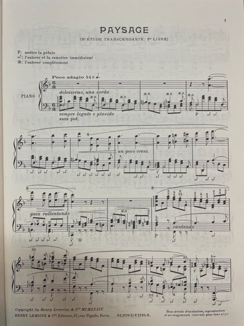 Franz Liszt Oeuvres choisies volume 9D- 3000 partitions, livres et vinyles d'occasion en vente sur notre site internet gastonmusicclub.fr Gaston Music Store