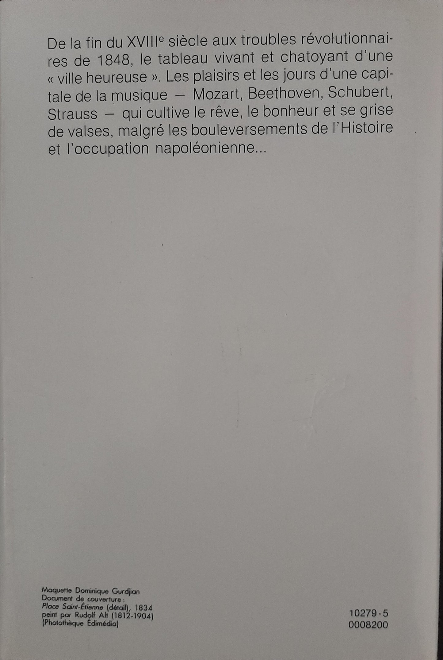 Livre de Marcel Brion La vie quotidienne au temps de Mozart et de Schubert
