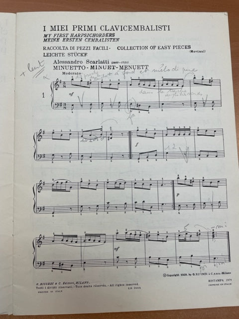 I Miei Primi Clavicembalisti My first Harpsichorders 12 pièces pour clavecin- 3000 partitions, livres et vinyles d'occasion en vente sur notre site internet gastonmusicclub.fr Gaston Music Store