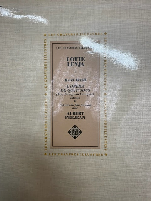 Vinyle Kurt Weill L'opéra de quat'sous - Die Dreigroschenoper (extraits) - Mahagonny (extraits)- 3000 partitions, livres et vinyles d'occasion en vente sur notre site internet gastonmusicclub.fr Gaston Music Store