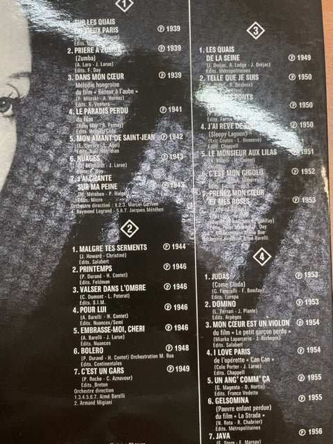 Vinyle Lucienne Delyle 2 disques- 3000 partitions, livres et vinyles d'occasion en vente sur notre site internet gastonmusicclub.fr Gaston Music Store