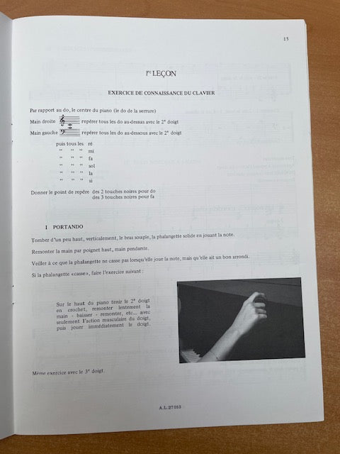 Madeleine Curie Le nouvel enseignement du piano méthode commentée-3000 partitions, livres et vinyles d'occasion en vente sur notre site internet gastonmusicclub.fr Gaston Music Store