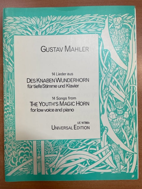 Gustav Mahler 14 Lieder aus des Knaben Wunderhorn pour voix grave et piano
