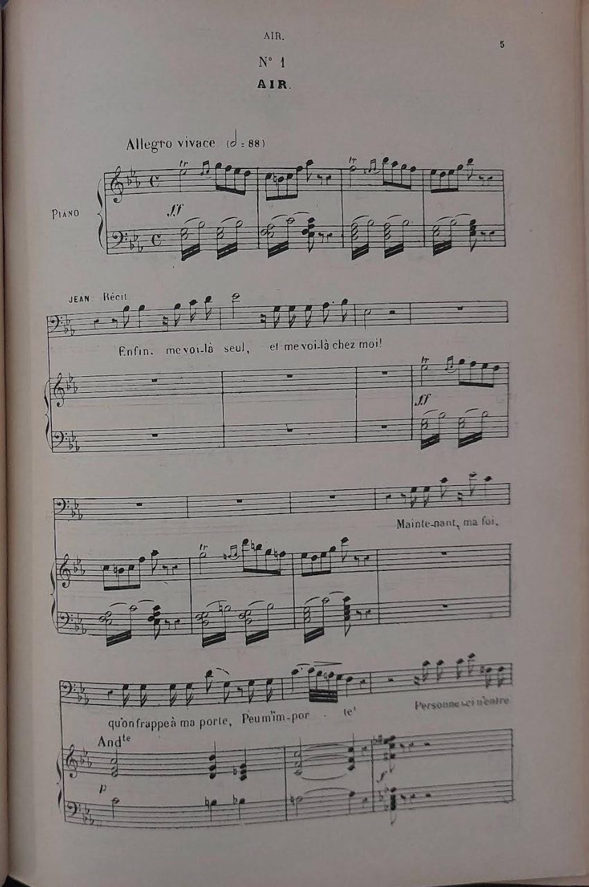 Victor Massé Les Noces de Jeannette, opéra-comique en 1 acte réduction piano voix-3000 partitions, livres et vinyles d'occasion en vente sur notre site internet gastonmusicclub.fr Gaston Music Store
