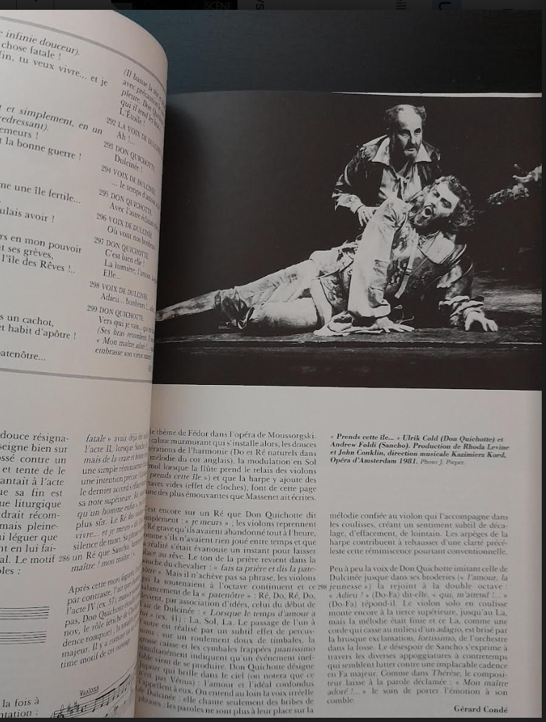 Massenet Don Quichotte - Revue Avant-scène opéra n°93-3000 partitions, livres et vinyles d'occasion en vente sur notre site internet gastonmusicclub.fr Gaston Music Store