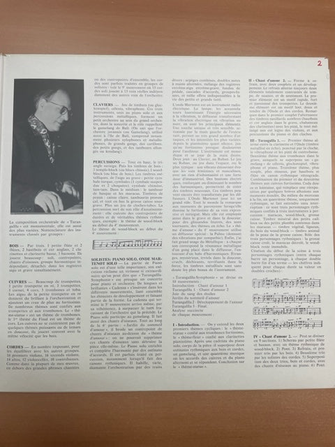 Vinyle Messiaen Turangalila Symphonie - Takemitsu November Steps