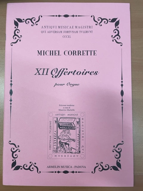 Michel Corrette XII offertoires pour orgue- 3000 partitions, livres et vinyles d'occasion en vente sur notre site internet gastonmusicclub.fr Gaston Music Store