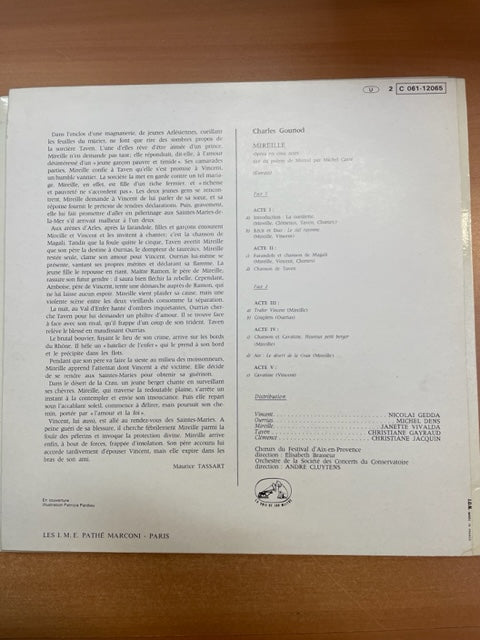 Vinyle Charles Gounod Mireille, opéra en 5 actes - extraits