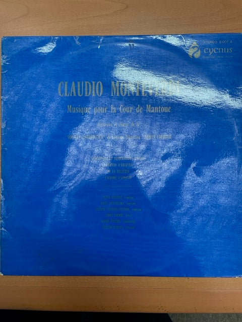 Vinyle Claudio Monteverdi Musique pour la Cour de Mantoue