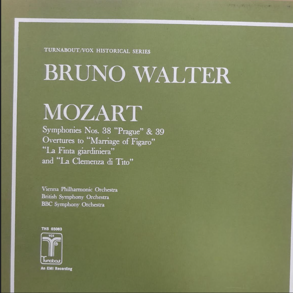Vinyle Bruno Walter Mozart Symphonies n° 38 & 39 - Ouvertures des "Noces de Figaro" -3000 partitions, livres et vinyles d'occasion en vente sur notre site internet gastonmusicclub.fr Gaston Music Store