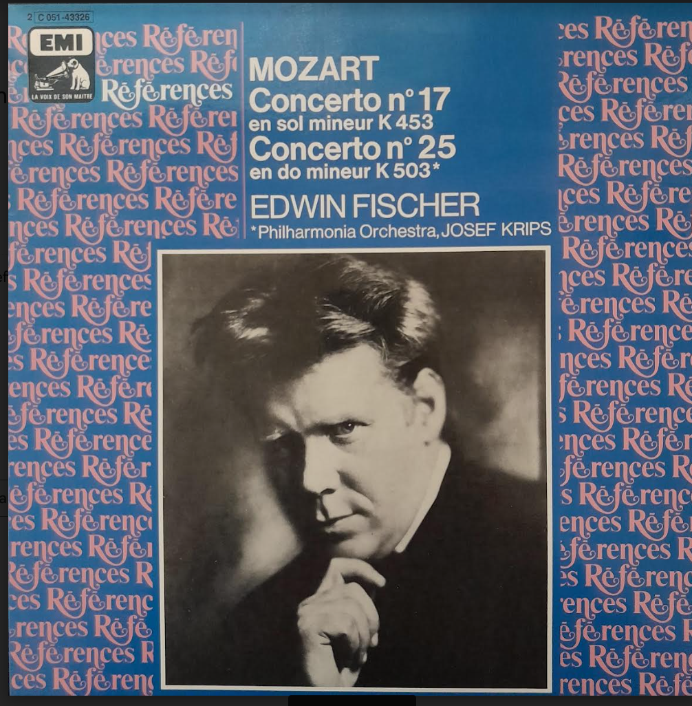 Vinyle Mozart Edwin Fischer Concerto n°17 K453 - Concerto n°25 K503 pour piano-3000 partitions, livres et vinyles d'occasion en vente sur notre site internet gastonmusicclub.fr Gaston Music Store
