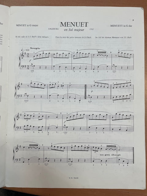 Mozart avait 6 ans..Partition piano-3000 partitions, livres et vinyles d'occasion en vente sur notre site internet gastonmusicclub.fr Gaston Music Store