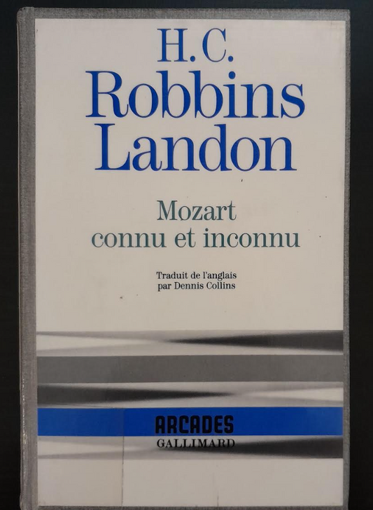 Mozart connu et inconnu Livre de Robbins Landon H.C.
