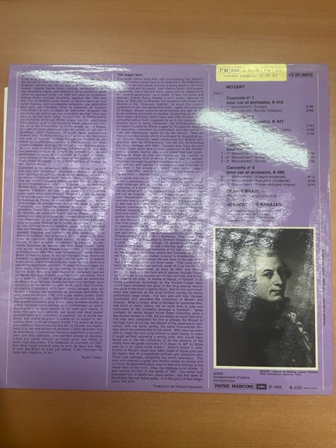 Vinyle Mozart Dennis Brain Les concertos pour cor