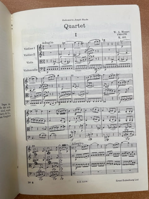 Mozart quatuor en sol mineur K 478 conducteur de poche 3000 partitions, livres et vinyles d'occasion en vente sur notre site internet gastonmusicclub.fr Gaston Music Store