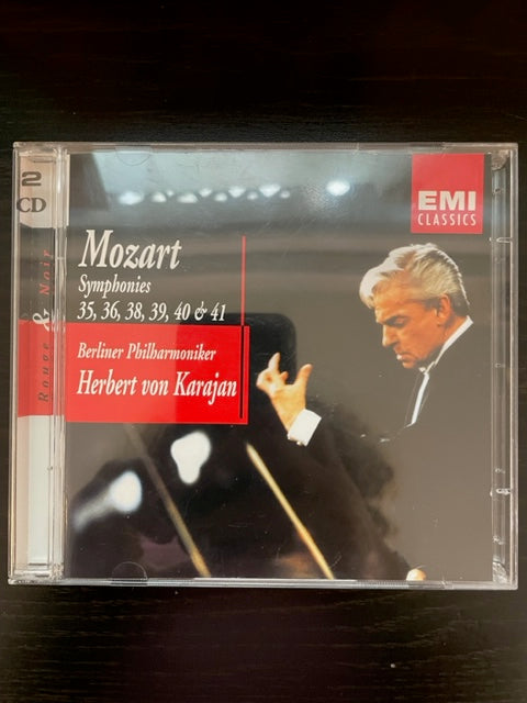 CD Mozart H. von Karajan Symphonies 35, 36, 41, 38, 39 et 40)- 3000 partitions, livres et vinyles d'occasion en vente sur notre site internet gastonmusicclub.fr Gaston Music Store