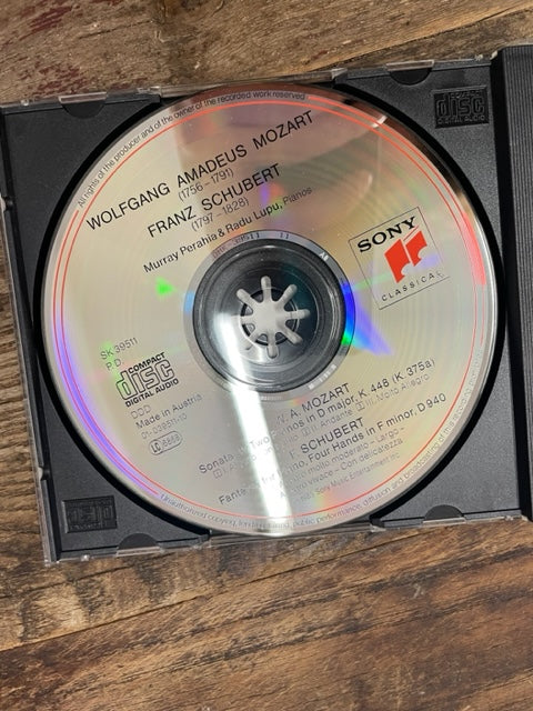 CD Mozart Sonata for 2 pianos in D major - Schubert Fantasia for piano 4 hands in F Minor