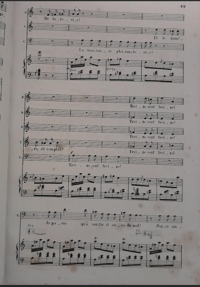 Offenbach La princesse de Trébizonde, opéra-bouffe en 3 actes partition piano chant