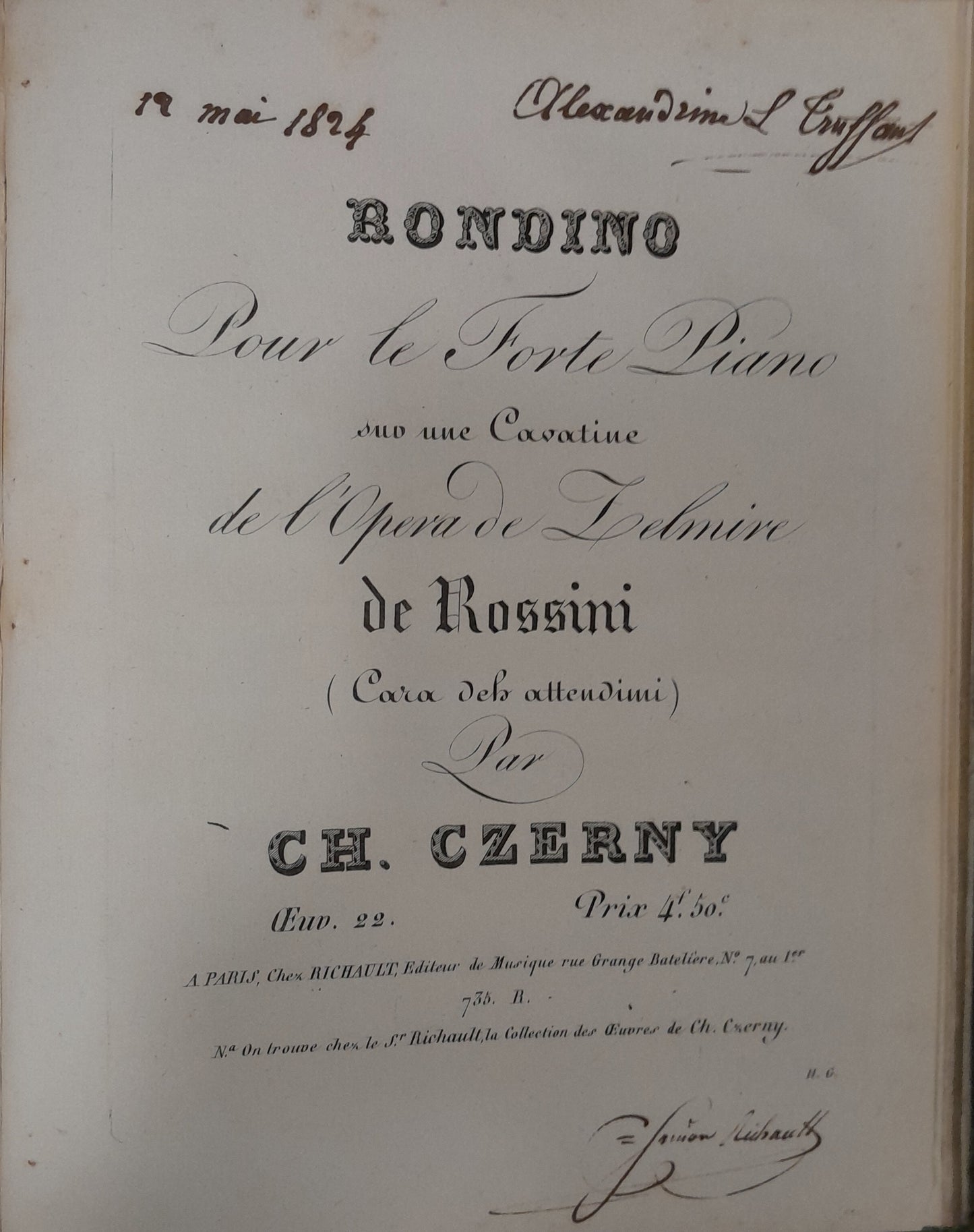 Ouverture du Barbier de Séville arrangé à 4 mains - Ronde des Cuisinières - Rondoletto