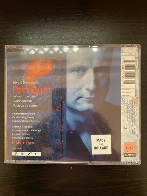 CD Edvard Grieg Peer Gynt Paavo Järvi, direction - 3000 partitions, livres et vinyles d'occasion en vente sur notre site internet gastonmusicclub.fr Gaston Music Store