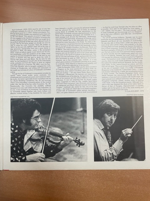 Vinyle Itzhak Perlman Goldmark Concerto en La mineur op.28 - De Sarasate Zigeunerweisen op 20- 3000 partitions, livres et vinyles d'occasion en vente sur notre site internet gastonmusicclub.fr Gaston Music Store