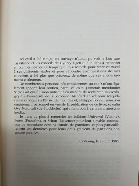 Pierre Michel György Ligeti-3000 partitions, livres et vinyles d'occasion en vente sur notre site internet gastonmusicclub.fr Gaston Music Store