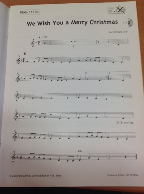 Richard Graf Christmas - PLAY ALONG Flute Junior avec CD- 3000 partitions, livres et vinyles d'occasion en vente sur notre site internet gastonmusicclub.fr Gaston Music Store