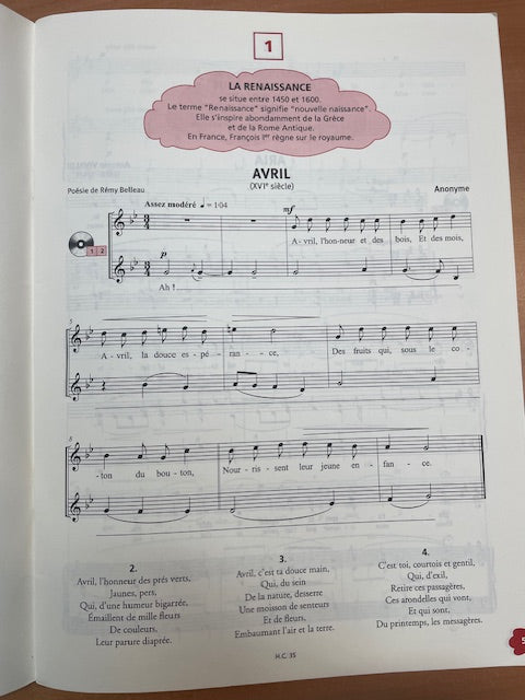 Zarco et M-H Siciliano Poésie du chant partition + CD fin 1er cycle-3000 partitions, livres et vinyles d'occasion en vente sur notre site internet gastonmusicclub.fr Gaston Music Store