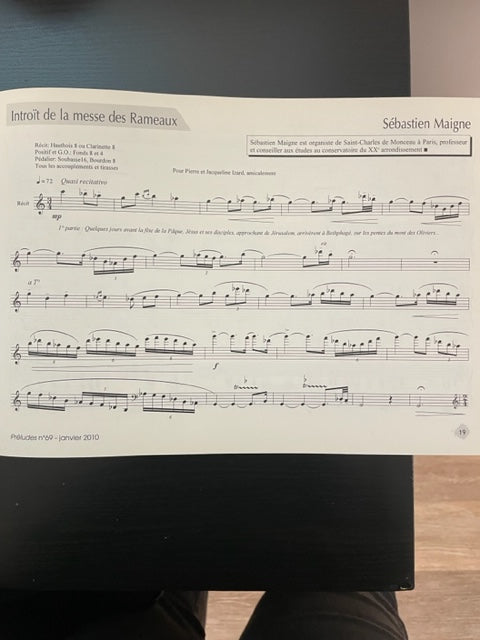 Préludes n° 69, le magazine de l'Anfol (Organistes Liturgiques) - Revue + partition d'orgue