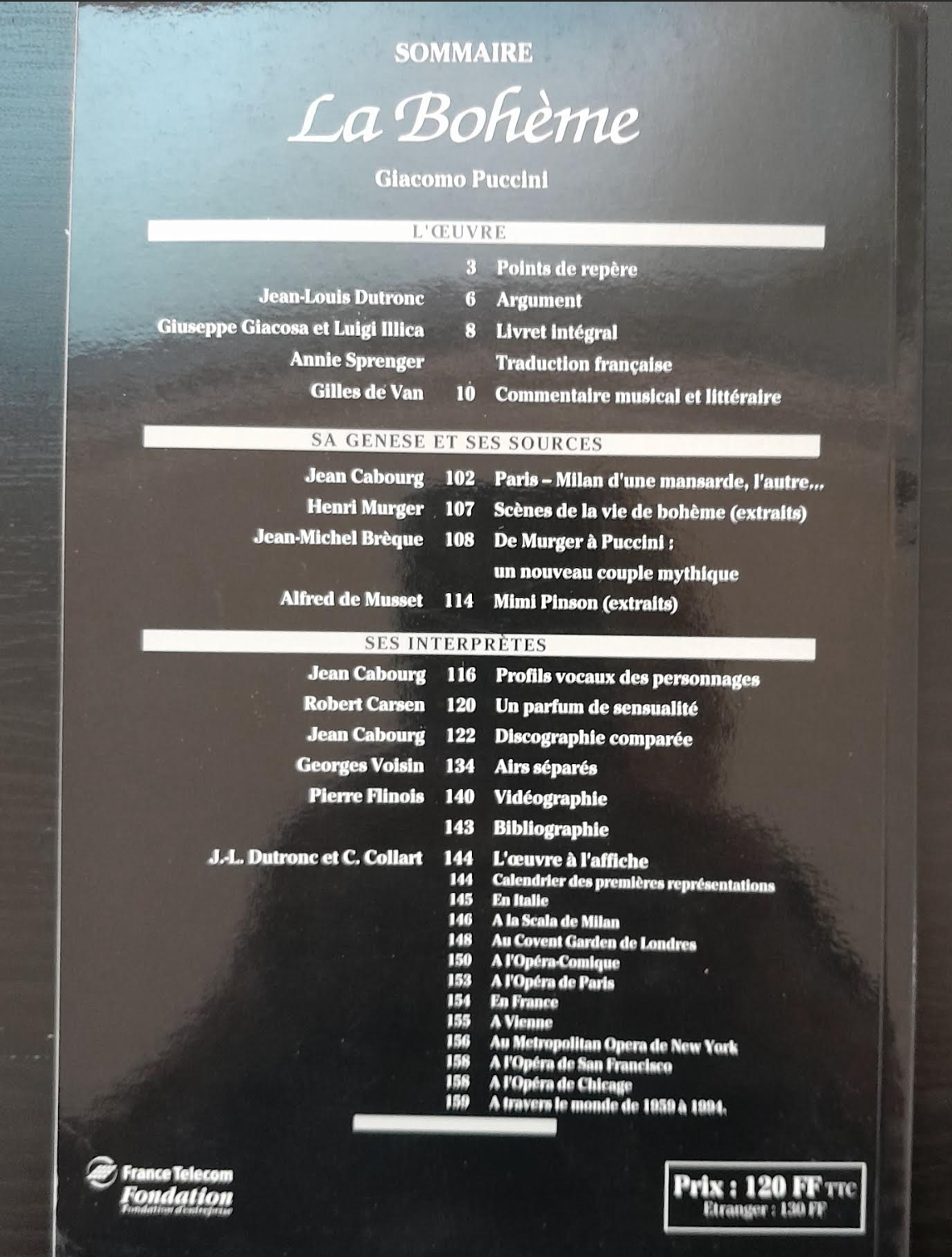 Puccini Revue "Avant-Scène" Opéra n° 20: La Bohème