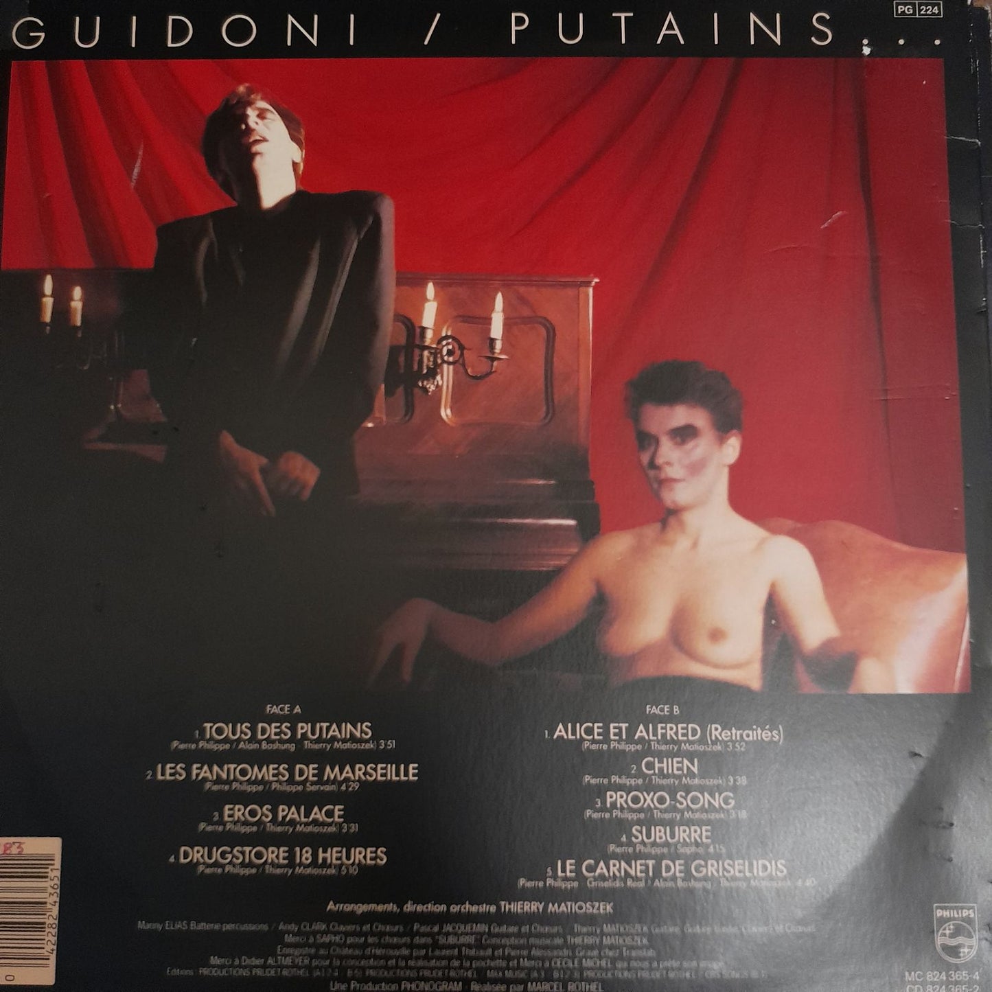 Vinyle Jean Guidoni Putains