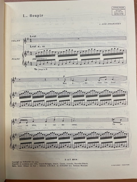 Maurice Ravel Trois poèmes de Stéphane Mallarmé