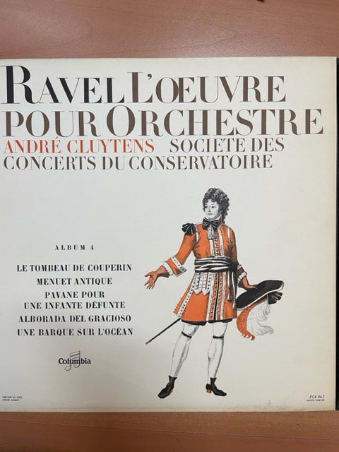 Vinyle Maurice Ravel L'oeuvre pour orchestre, album numéro 4