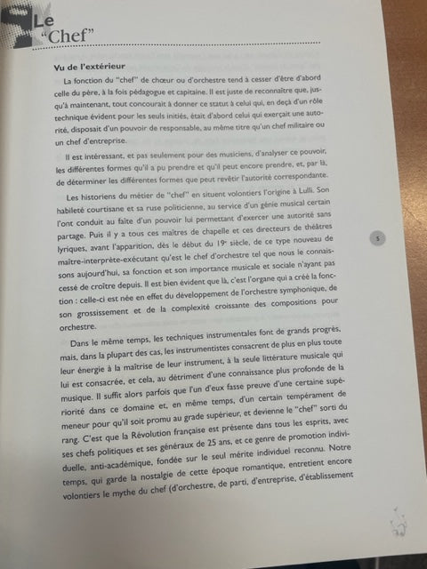 Relation pédagogique et Direction Musicale livre de Guy Maneveau