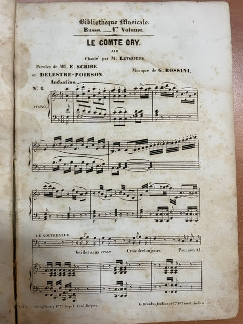 Répertoire général du chanteur, voix de basse-taille tome 1 avec piano