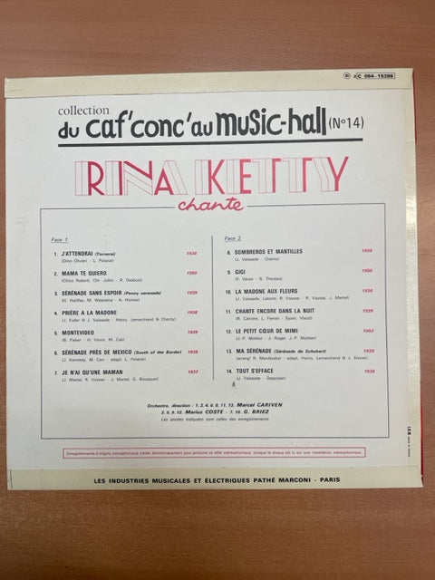 Vinyle Rina Kitty chante- 3000 partitions, livres et vinyles d'occasion en vente sur notre site internet gastonmusicclub.fr Gaston Music Store