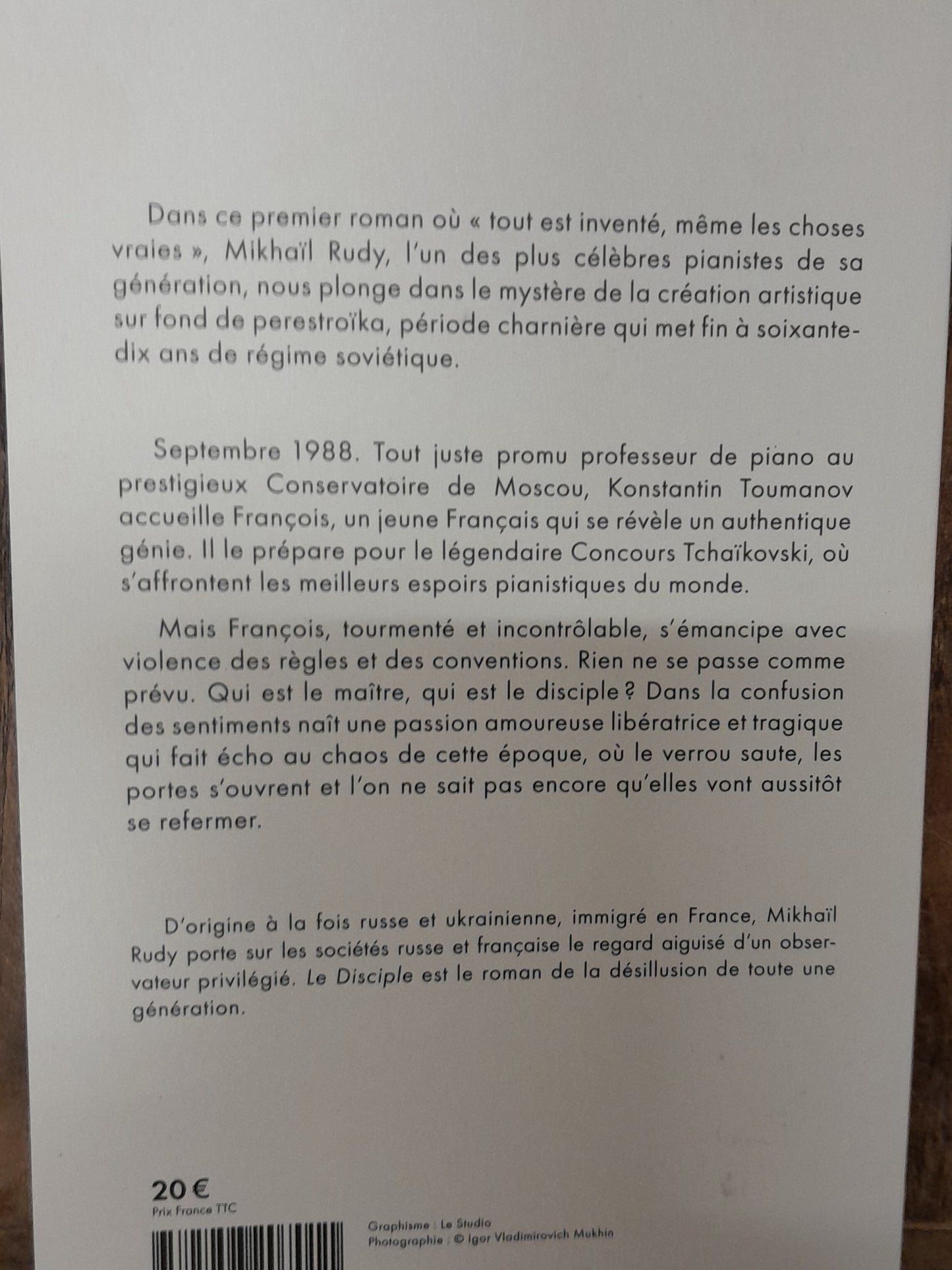 Rudy Mikhaïl Le disciple, roman