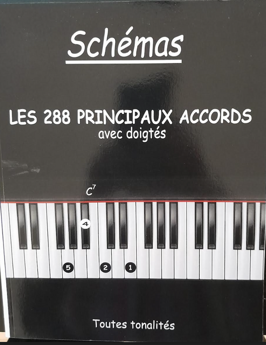 Vladis Cossa Schémas Les 288 principaux Accords avec Doigtés-3000 partitions, livres et vinyles d'occasion en vente sur notre site internet gastonmusicclub.fr Gaston Music Store