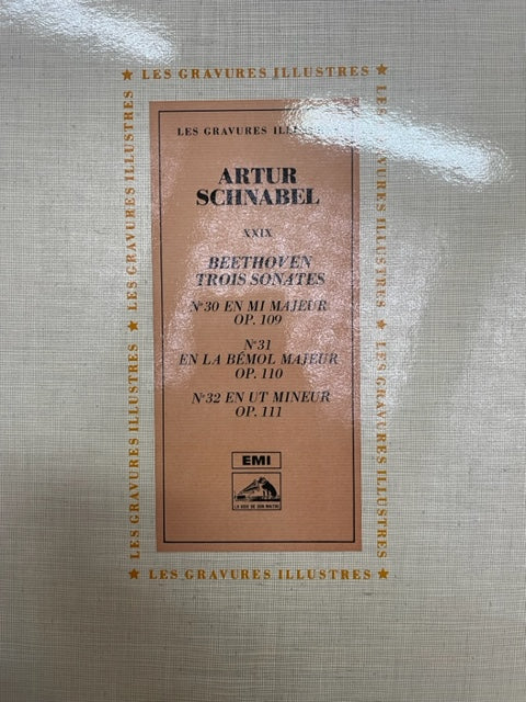 Vinyle Beethoven 3 Sonates n°30 op.109, n°31 op.110, n° 32 op.111 Artur Schnabel, piano- 3000 partitions, livres et vinyles d'occasion en vente sur notre site internet gastonmusicclub.fr Gaston Music Store