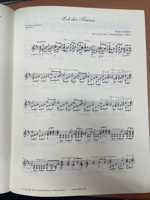 Franz Schubert Sei lieder pour la guitare - 3000 partitions, livres et vinyles d'occasion en vente sur notre site internet gastonmusicclub.fr Gaston Music Store