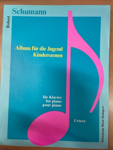 Robert Schumann Album fur die Jugend Kinderszenen pour piano- 3000 partitions, livres et vinyles d'occasion en vente sur notre site internet gastonmusicclub.fr Gaston Music Store