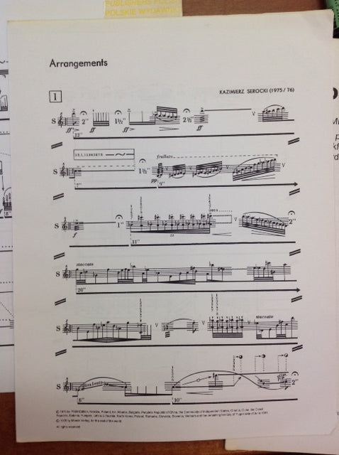 Kazimierz Serocki Arrangements for 1 - 4 flûte à bec