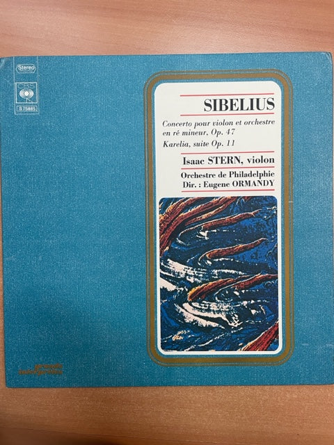 Vinyle Sibelius Jean Concerto pour violon et orchestre en ré mineur op.47 / Karelia op.11