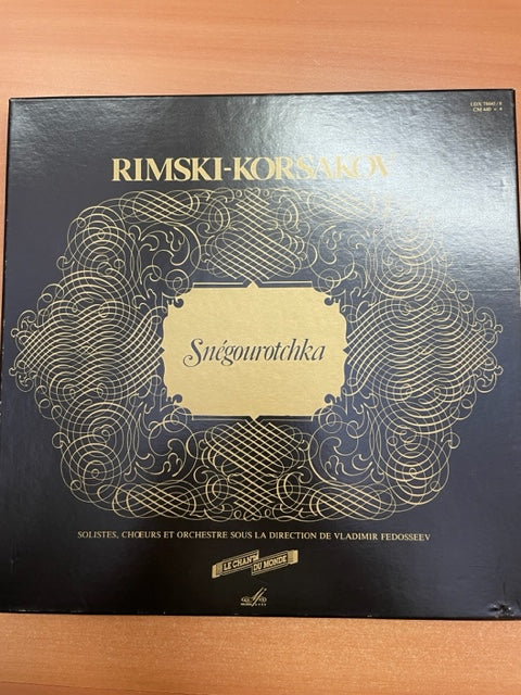 Coffret 4 vinyles N. Rimski-Korsakov "Snégourotchka"" opéra en 4 actes- 3000 partitions, livres et vinyles d'occasion en vente sur notre site internet gastonmusicclub.fr Gaston Music Stor