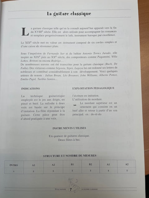 Le Gallou Style guitare - 10 compositions adaptées à l'enseignement de la flûte à bec ou autres instruments en ut (livre + CD)-3000 partitions, livres et vinyles d'occasion en vente sur notre site internet gastonmusicclub.fr Gaston Music Store
